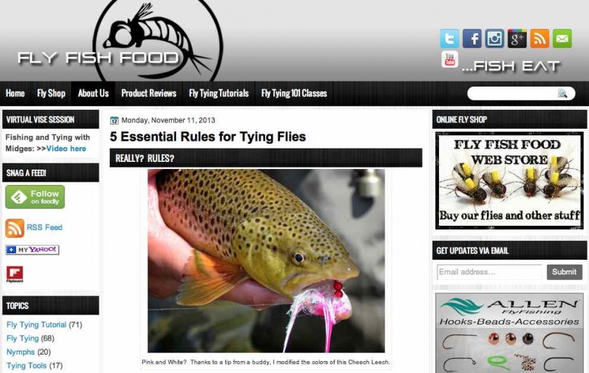 Saturday Shoutout / Fly Fish Food, Don’t Muck Up My Trout Water Fly Fishing Gink and