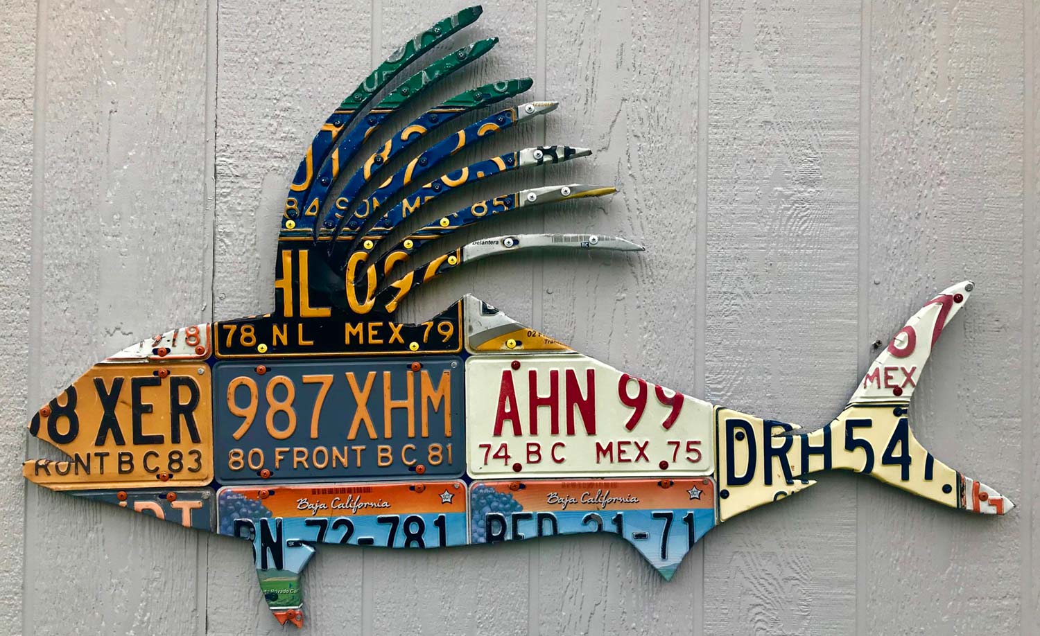 Check out this License Plate Art by Cody Richardson - Fly Fishing